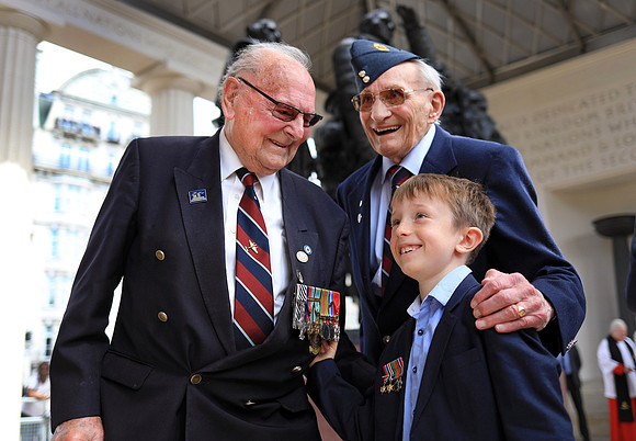 RAF Benevolent Fund service at the Bomber Command Memorial in Lo