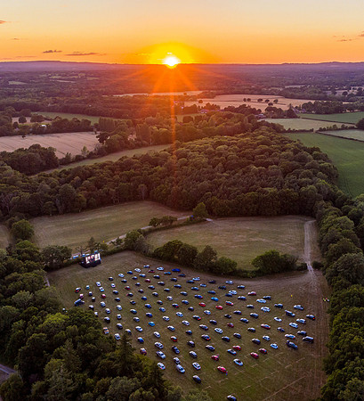 Loxwood Drive in Cinema, Loxwood, West Sussex, UK - 10 Jul 2020